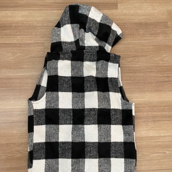 FAVLUX FASHION WOMEN'S CHECKERED HOODED SHAWL - Picture 2 of 4